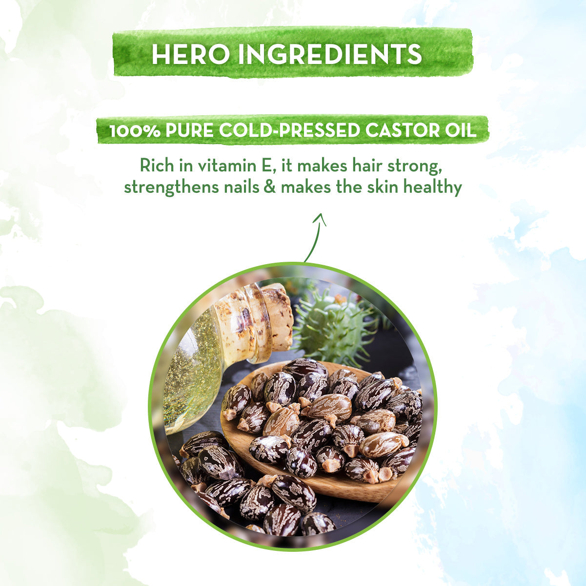 castor oil for hair and face ingredients