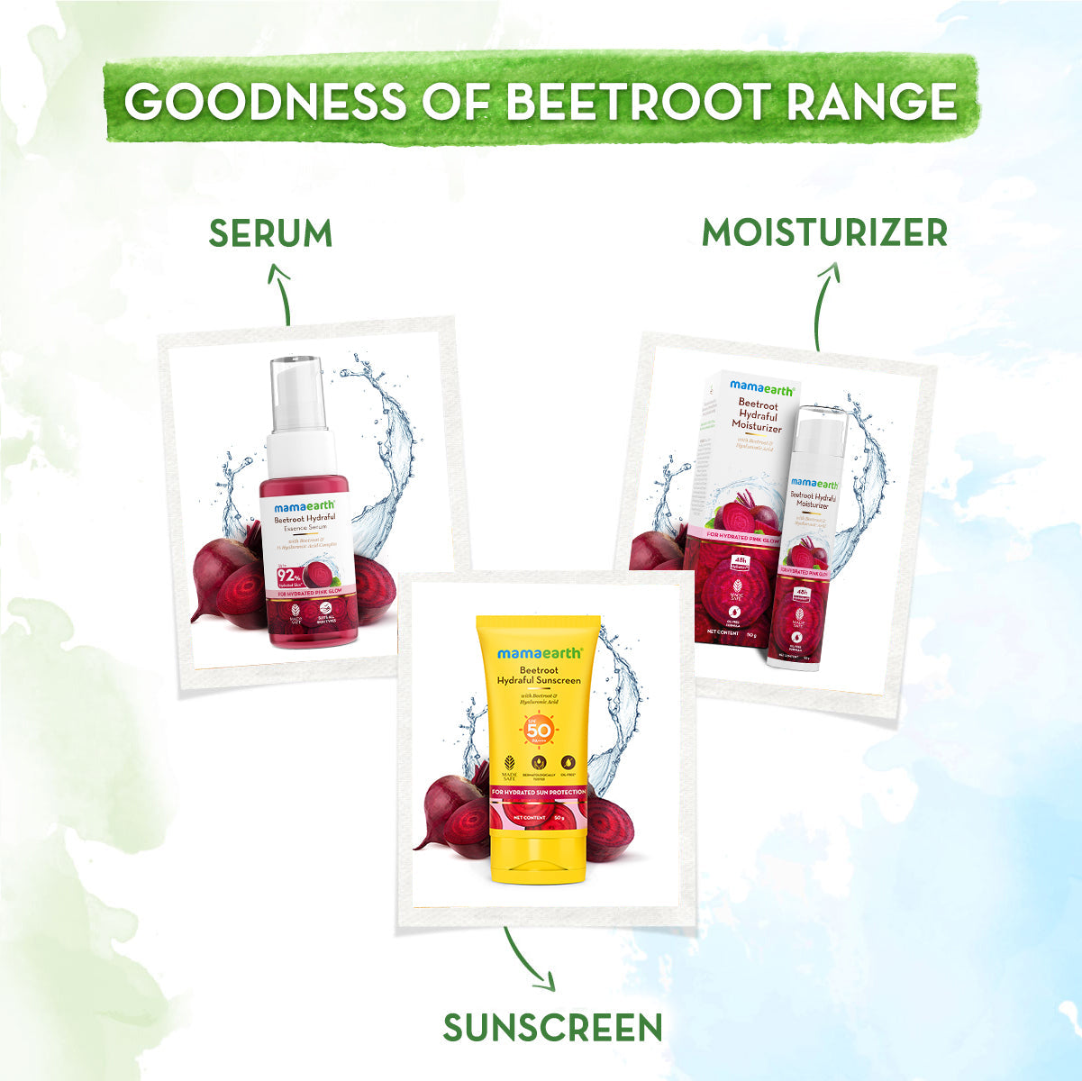 Mamaearth Beetroot Hydraful Sunscreen 50 gm