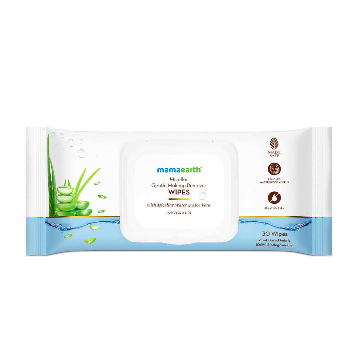 Micellar Gentle Makeup Remover Wipes, 30 N