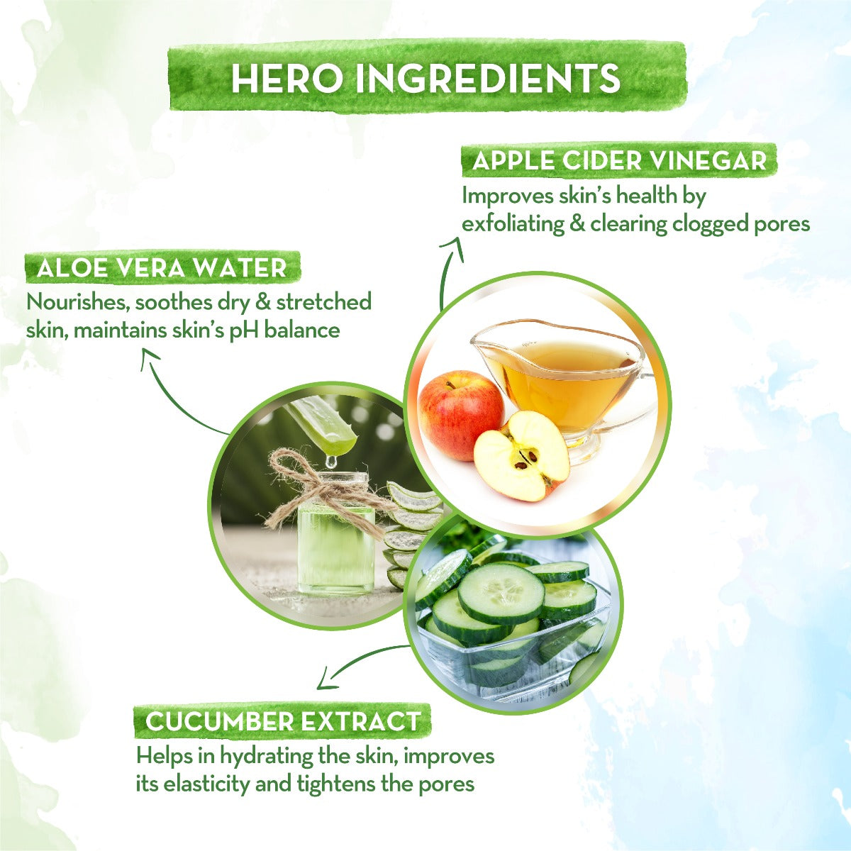 Apple Cider Vinegar Foaming Face with aloe vera and cucumber