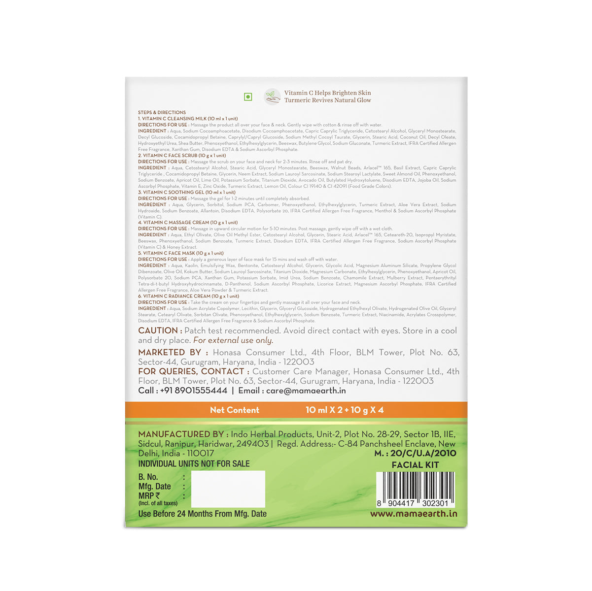 Mamaearth Vitamin C Facial Kit