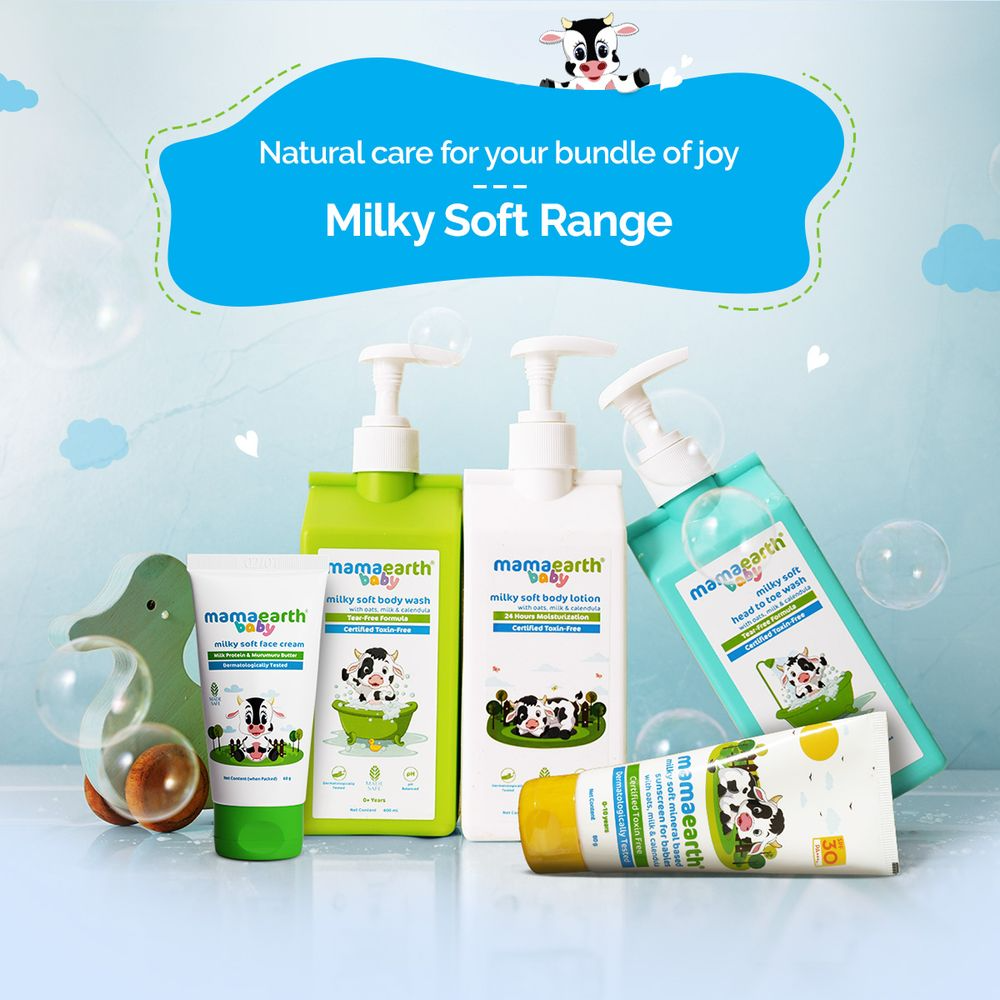 Mamaearth Milky Soft Face Cream With Murumuru Butter for Babies 60 gm