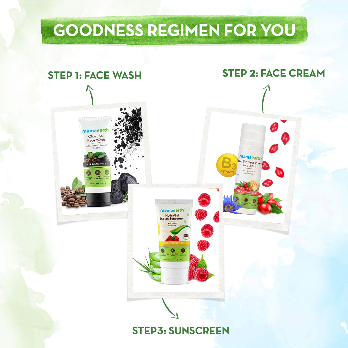 Good Skin Care Regimen with Bye Bye Open Pores Face Cream