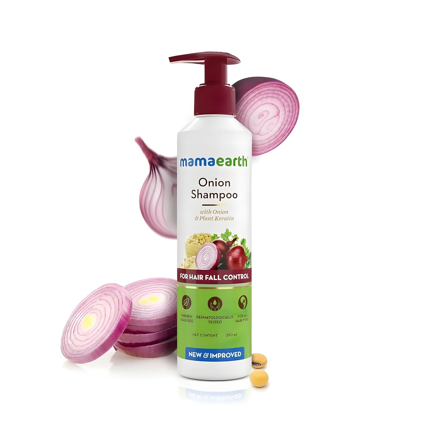 Onion Shampoo for Hair Growth and Hair Fall Control with Onion Oil and Plant Keratin