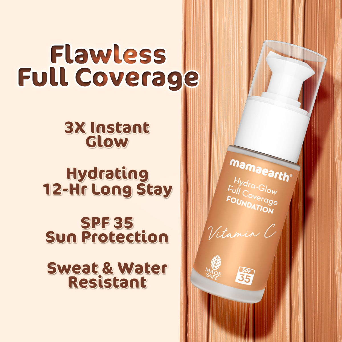 Hydra-Glow Full Coverage Foundation 04 Sun Glow