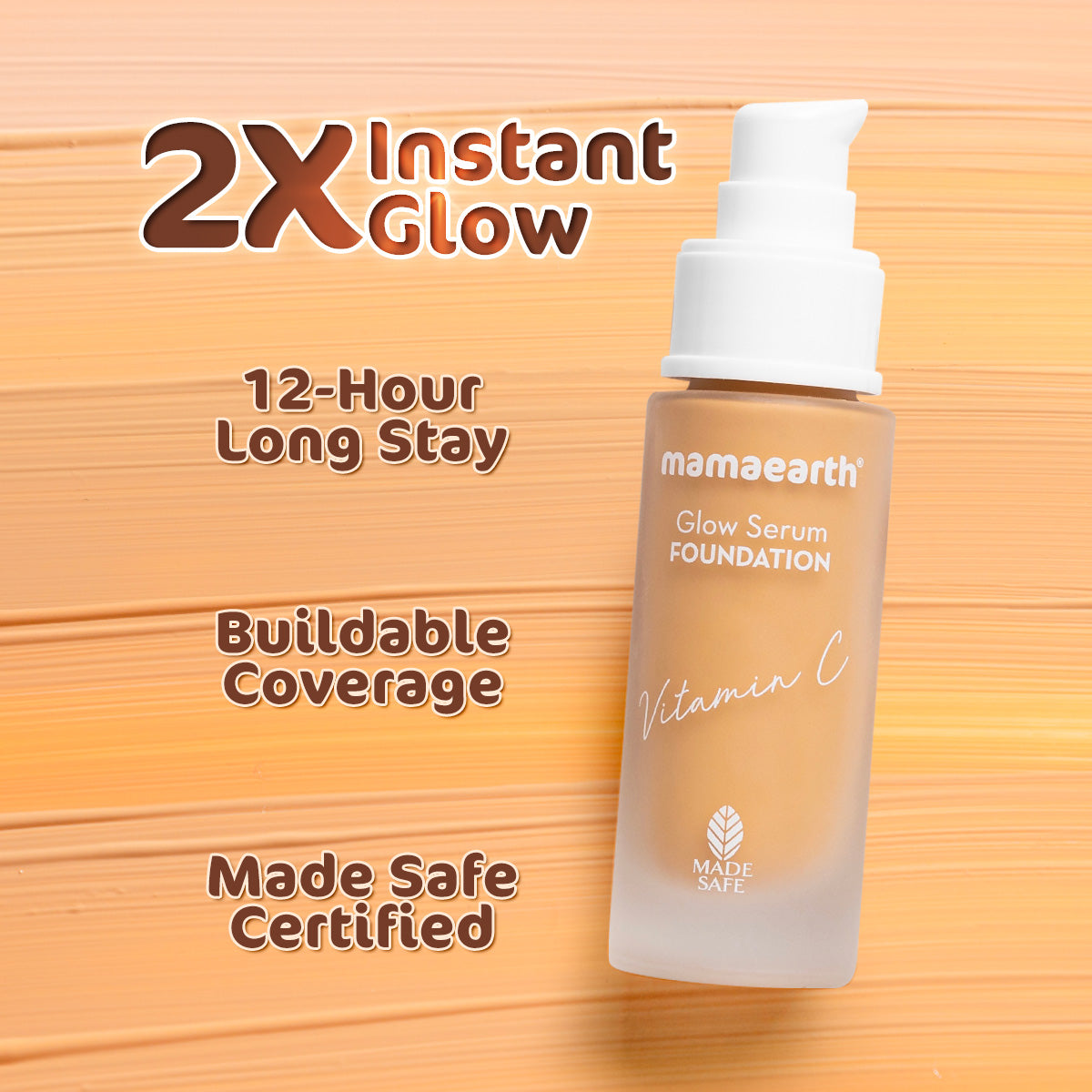 Mamaearth Glow Serum Foundation-01 Ivory Glow