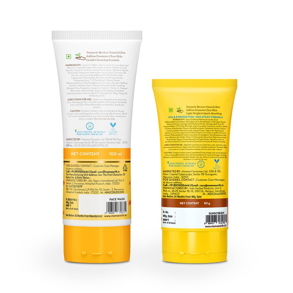 Mamaearth Ubtan Cleanse & Sun-Shield Combo