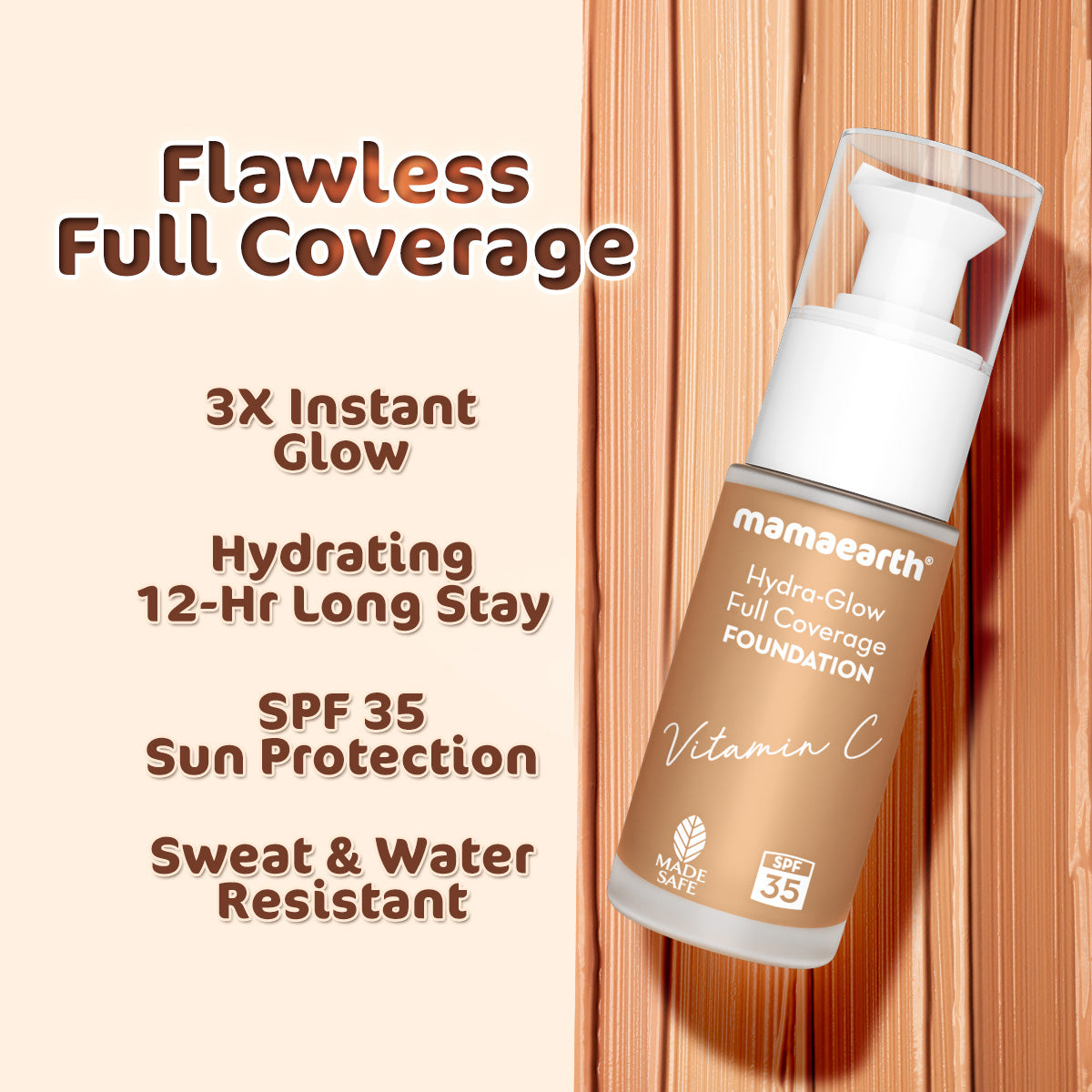 Hydra-Glow Full Coverage Foundation 06 Caramel Glow
