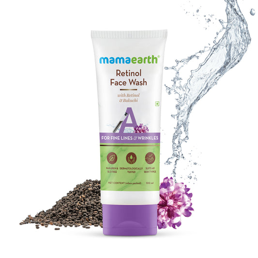 mamaearth Retinol Face Wash with Retinol and Bakuchi