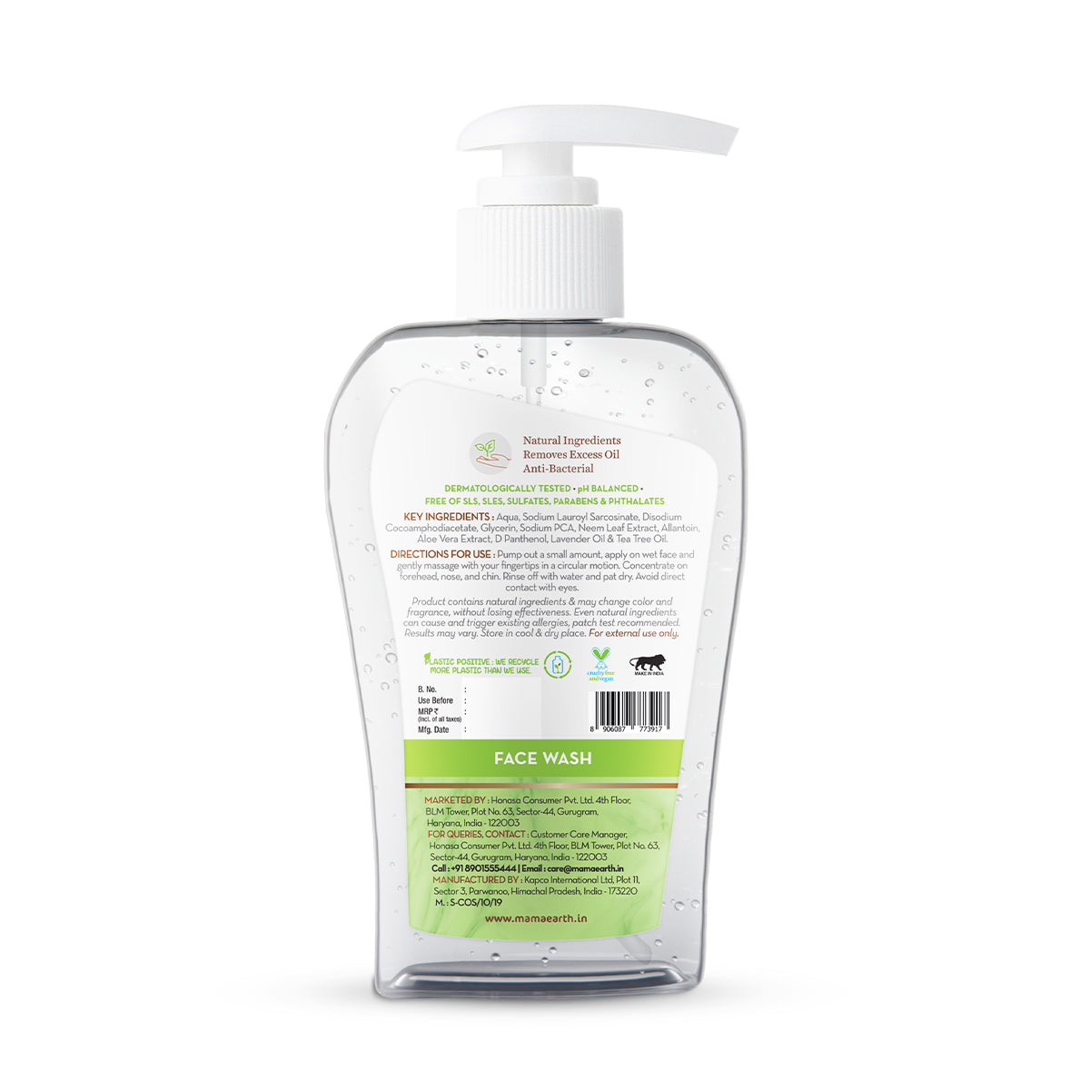 Tea Tree Face Wash with Neem for Acne and Pimples 閳?250ml