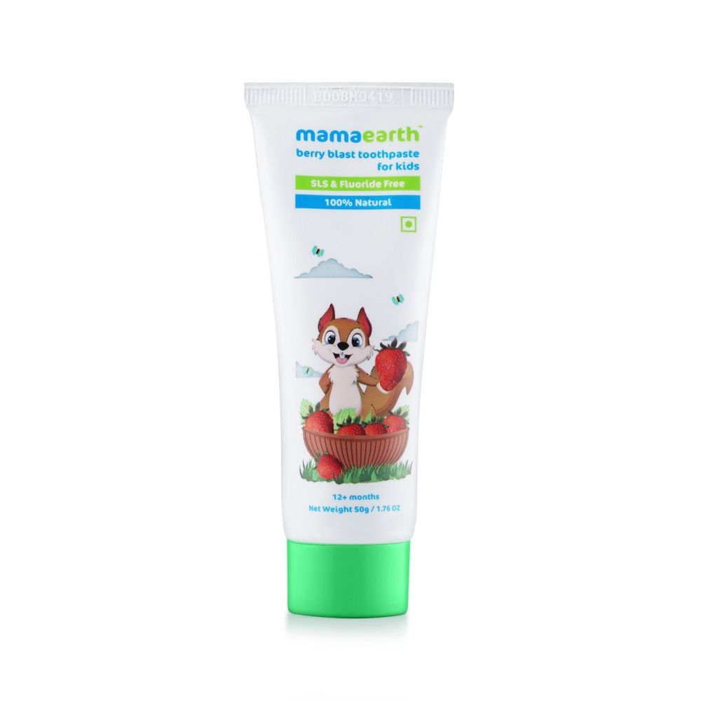 Mamaearth 100% Natural Berry Blast Toothpaste for Kids 50 gm