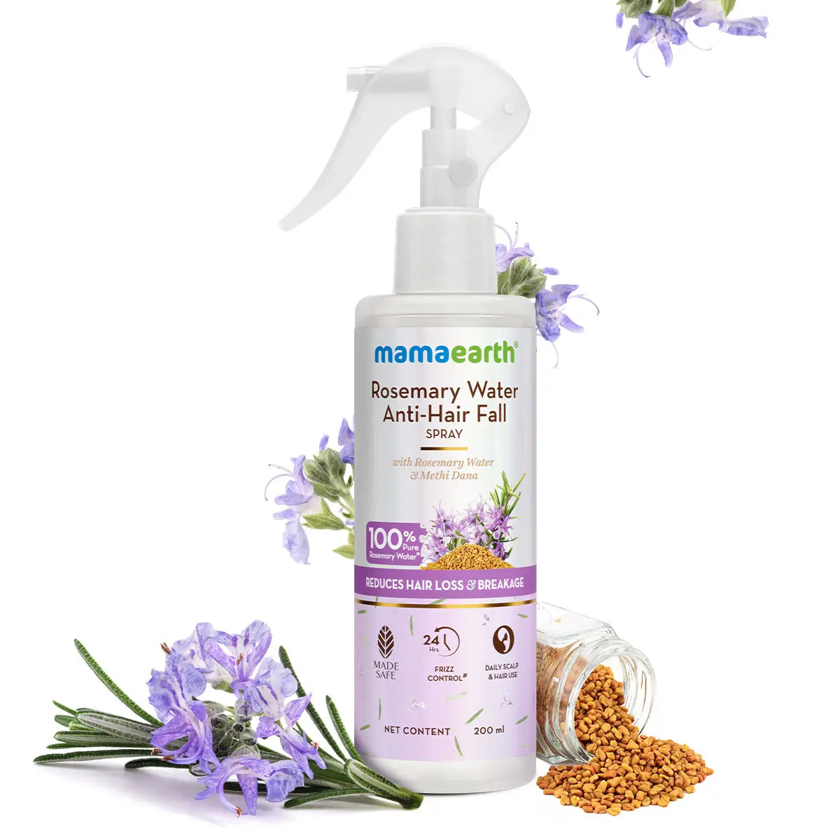 Mamaearth Rosemary Water Anti-Hair Fall Spray 200 ml