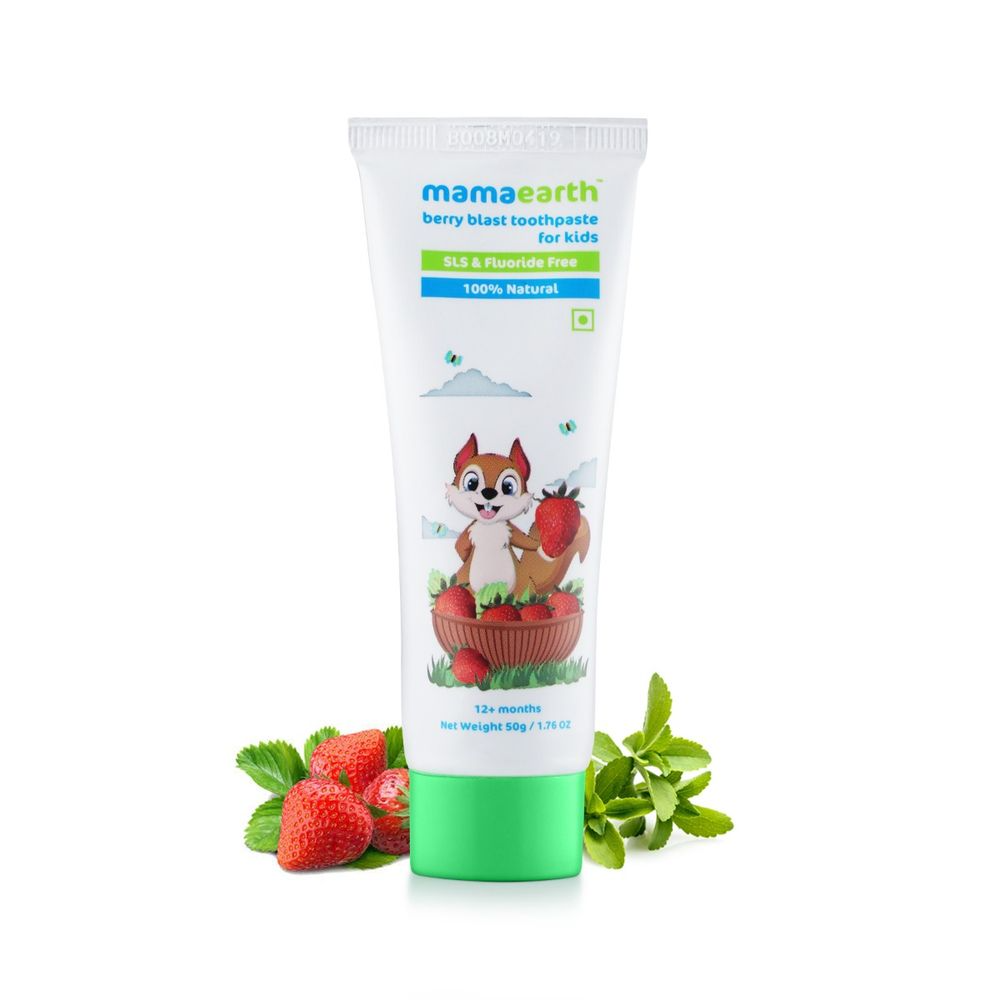Mamaearth 100% Natural Berry Blast Toothpaste for Kids 50 gm