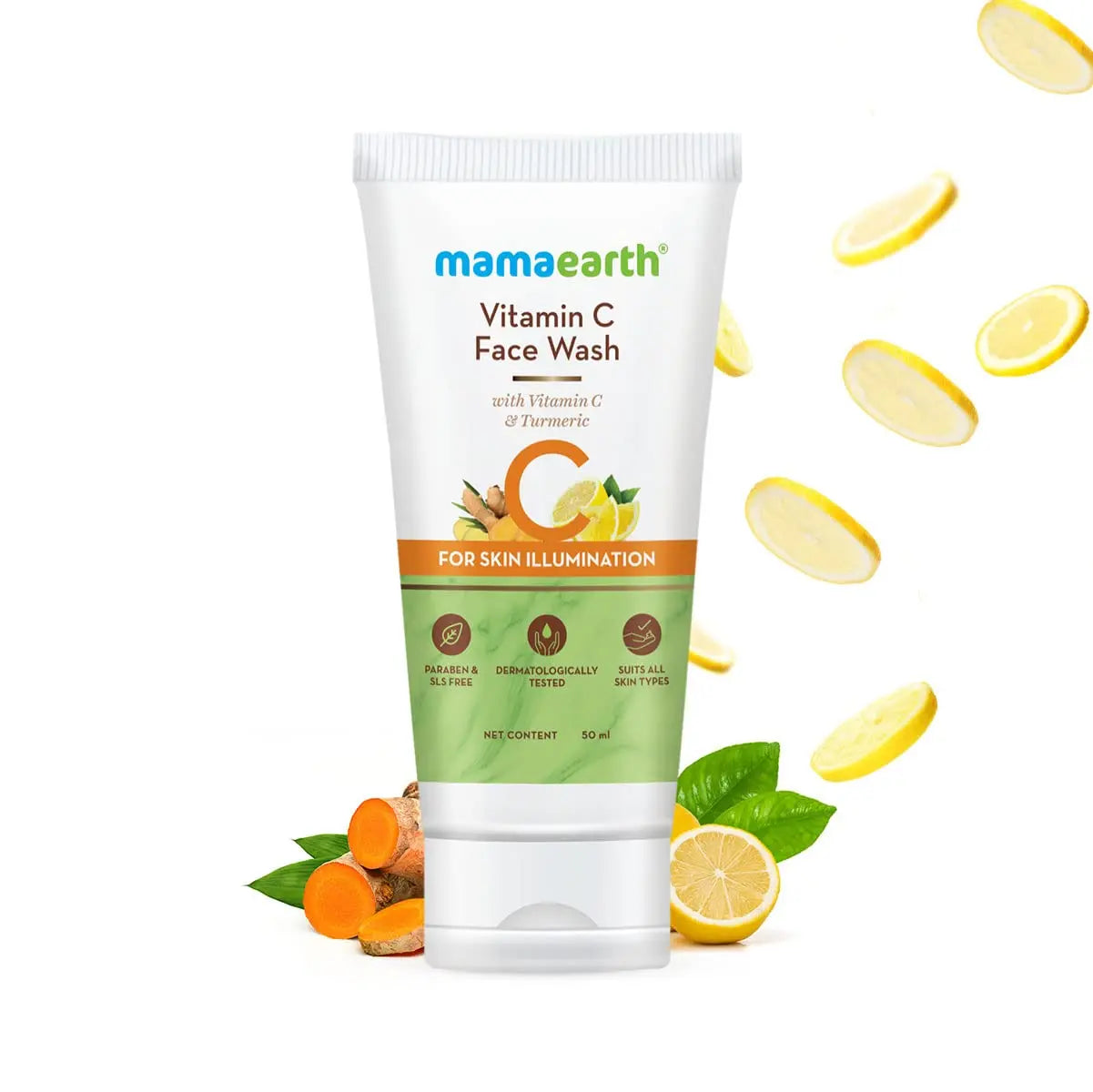 Mamaearth Vitamin C Face Wash with Vitamin C and Turmeric for Skin Illumination