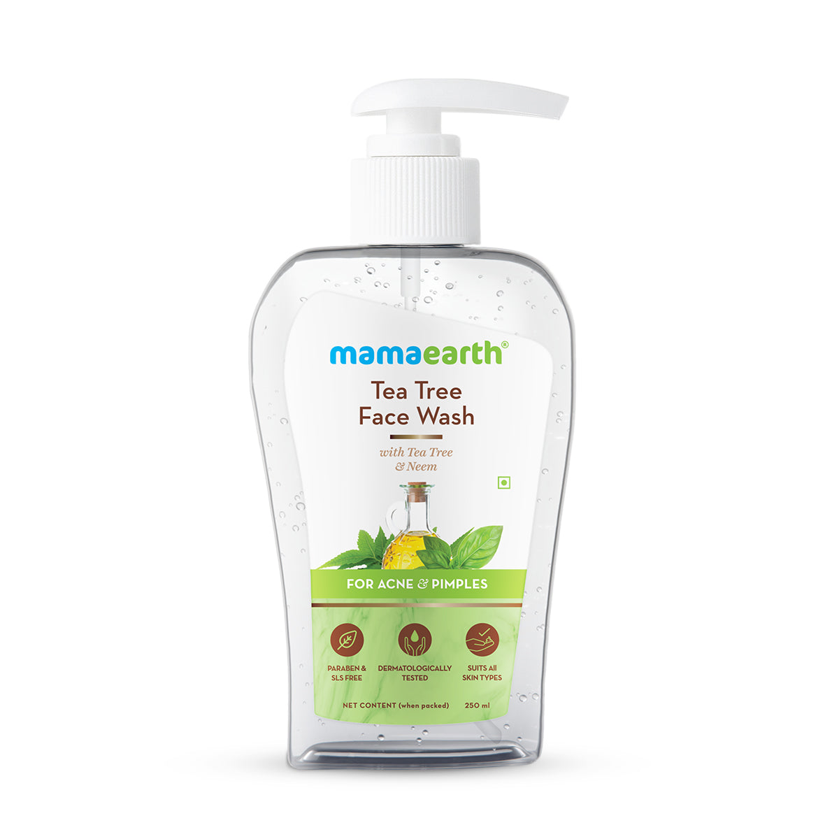 Mamaearth Tea Tree Face wash For Acne & Pimples 250 ml