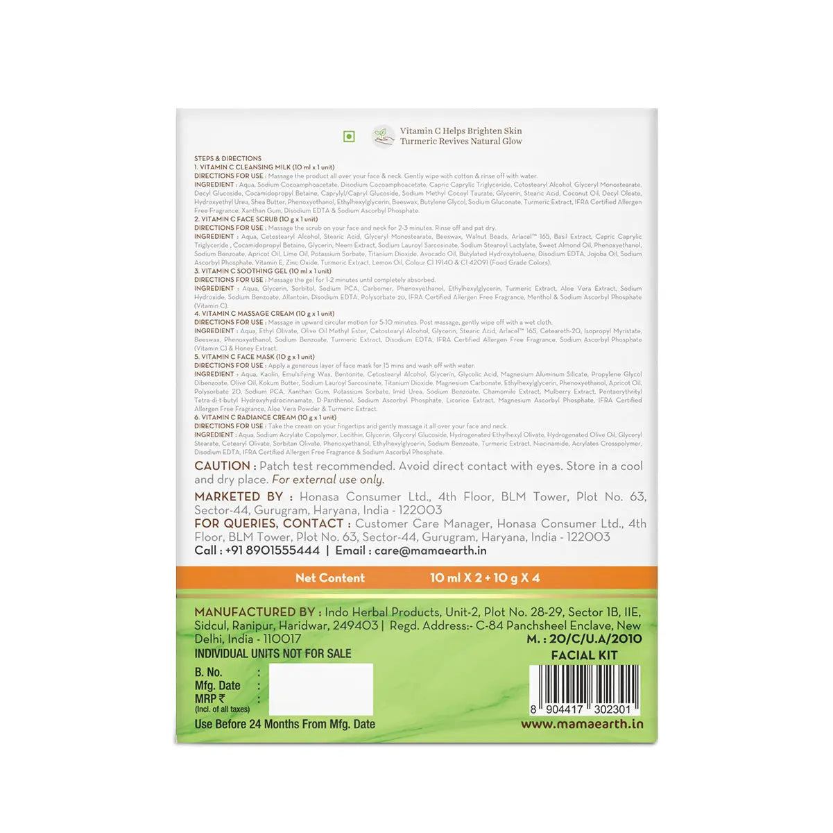 Mamaearth Vitamin C Facial Kit