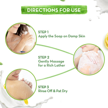 Vitamin C Moisturizing Lotion Soap Pack of 4 x 4