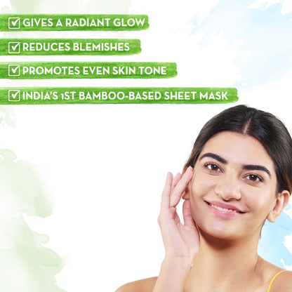 Mamaearth Vitamin C Bamboo Sheet Mask for Skin Illumination