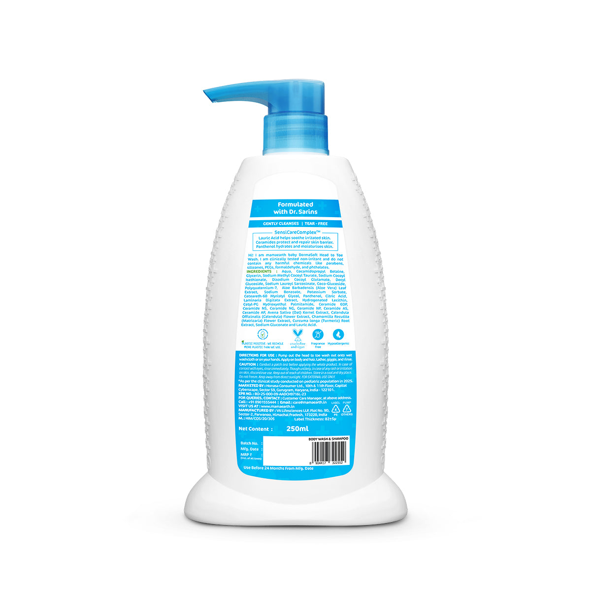 Baby Dermasoft Head To Toe Wash