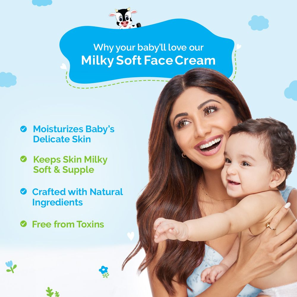 Mamaearth Milky Soft Face Cream With Murumuru Butter for Babies 60 gm