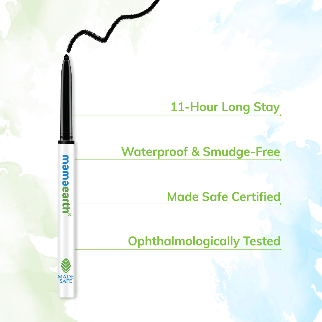 Waterproof And Smudge-free Charcoal Black Long Stay Kajal
