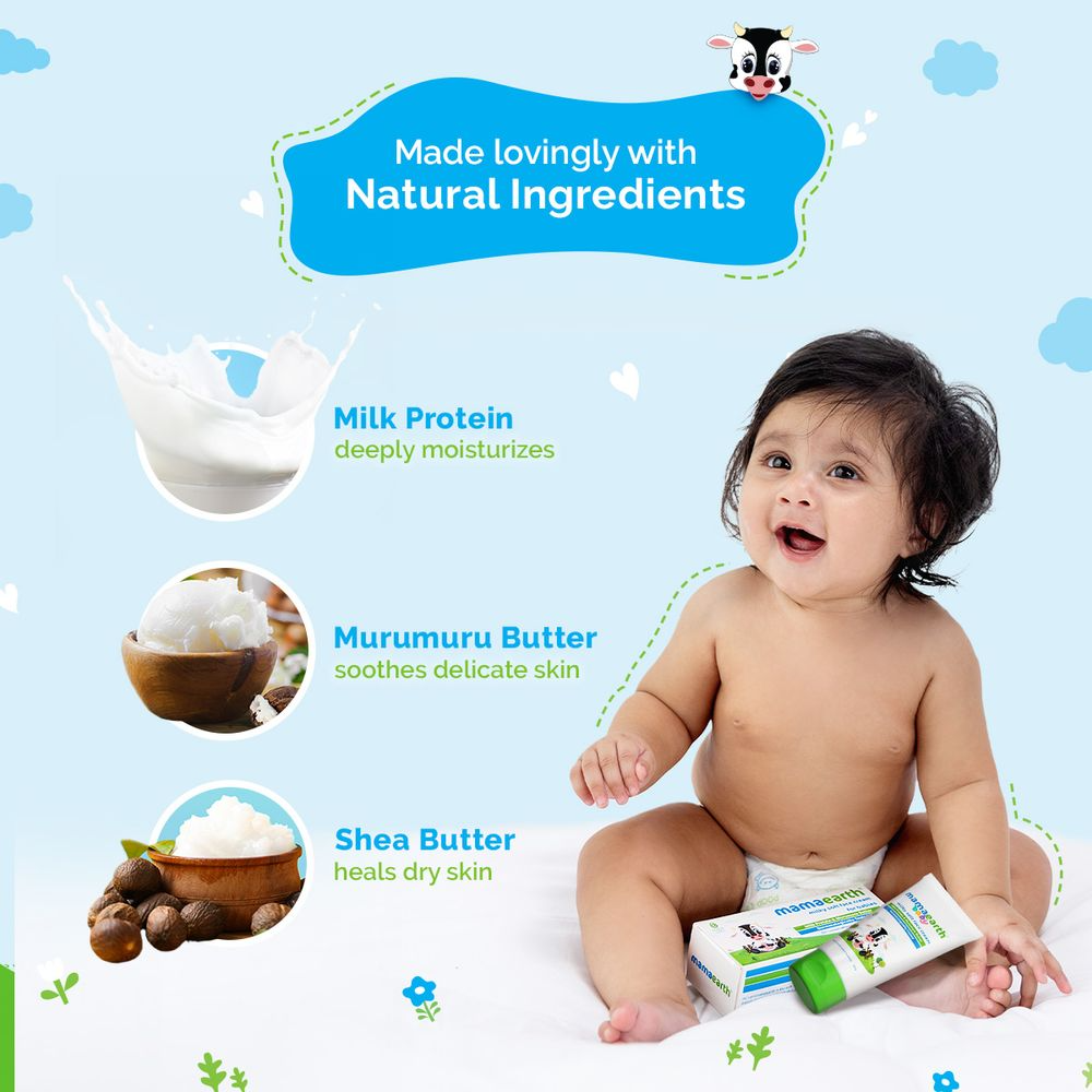 Mamaearth Milky Soft Face Cream With Murumuru Butter for Babies 60 gm