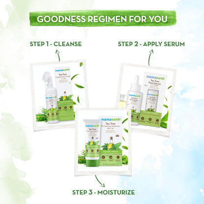 Good skin care regimen with Tea Tree Face Serum