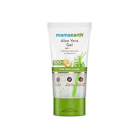 Mamaearth Aloe Vera Gel with Pure Aloe Vera & Vitamin E for Skin and Hair