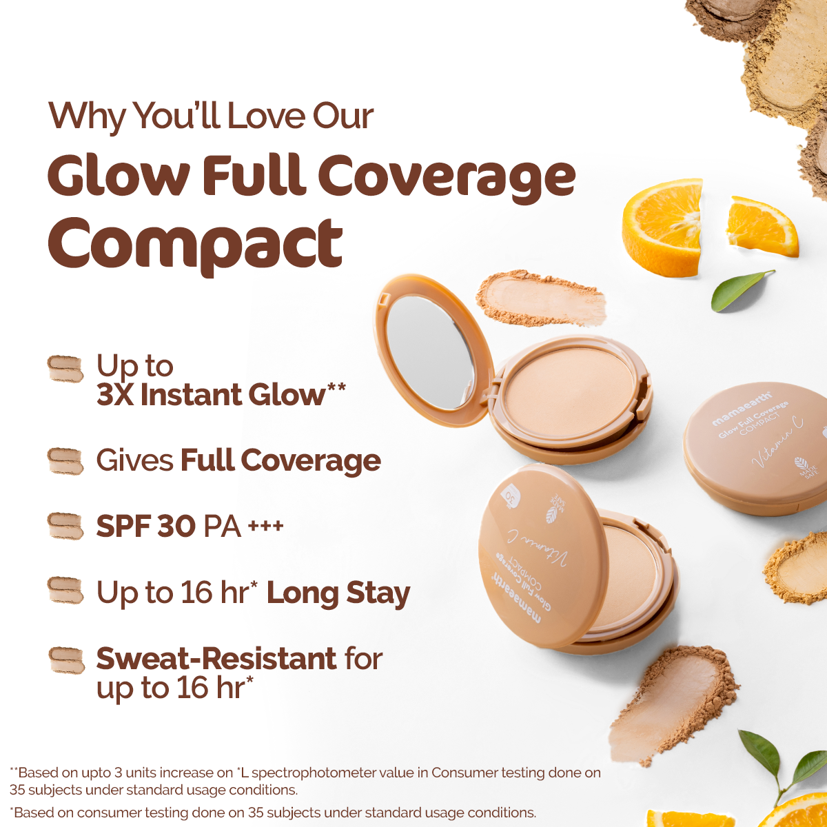Glow Full Coverage Compact - 02 Ivory Glow