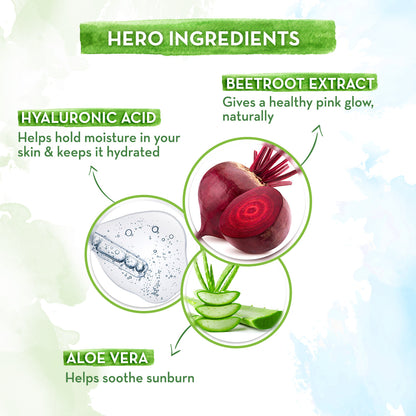 Mamaearth Beetroot Hydraful Sunscreen 50 gm