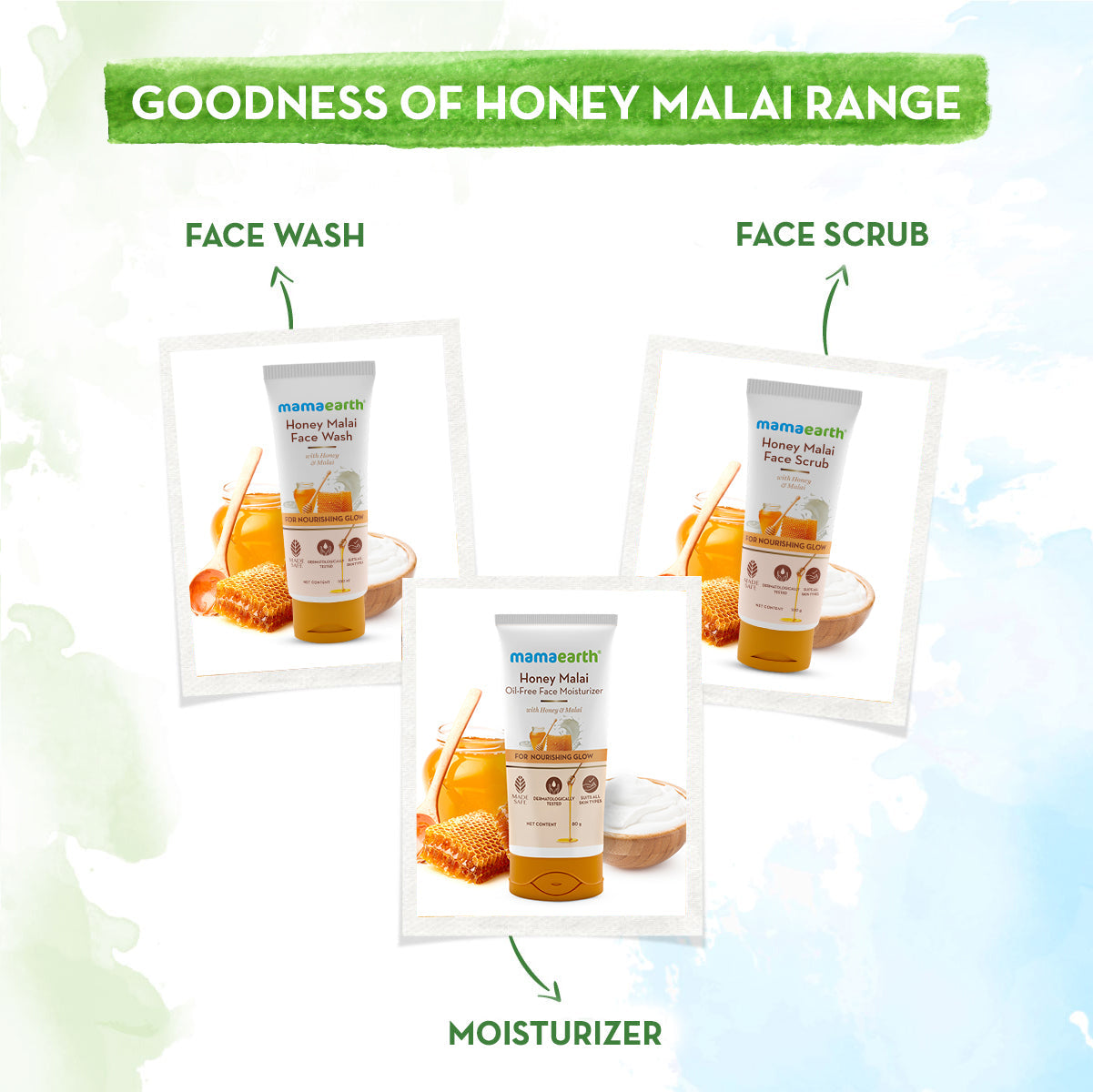 mamaearth honey face wash skin regime for dry skin