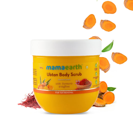Ubtan Body Scrub with Turmeric and Saffron for Tan Removal 茅鈥撀?200 g