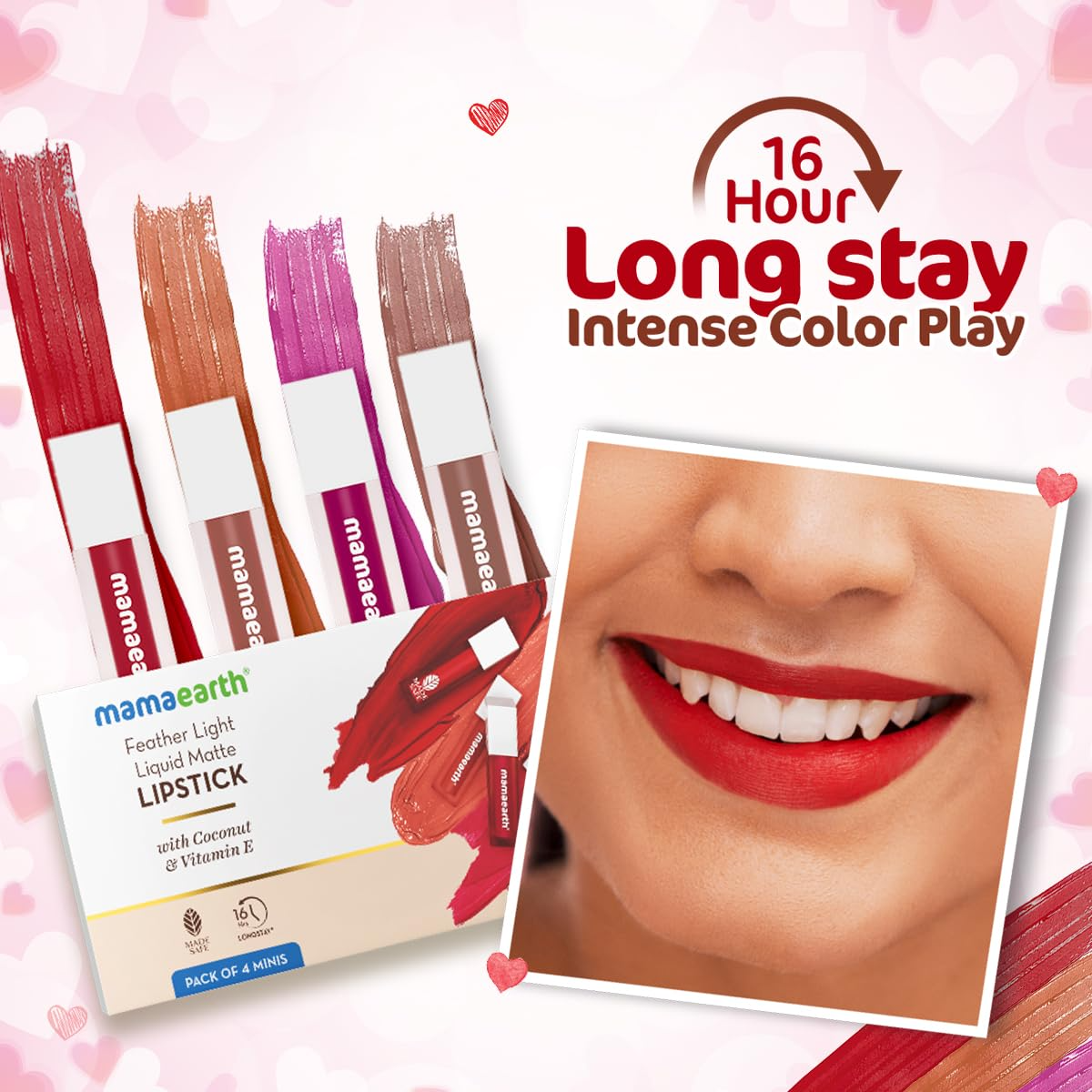 Feather Light Liquid Matte Lipstick Pack Of 4 Minis