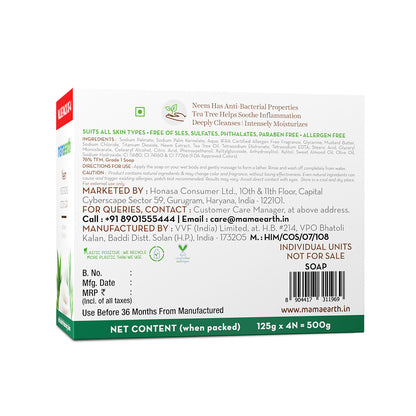 Neem Moisturizing Lotion Soap Pack Of 4 (125 G X 4)