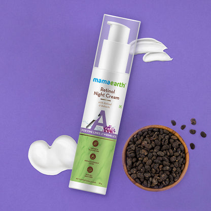 Retinol Night Cream For Women with Retinol and Bakuchi for Anti Aging, Fine Lines and Wrinkles