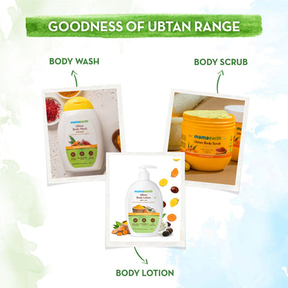 Ubtan Body Scrub with Turmeric and Saffron  ubtan range