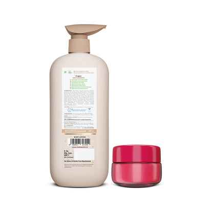 Glass Skin & Glossy Lips Duo (Rice Water Hydrating Body Lotion + Beetroot Moisture Therapy Lip Balm)