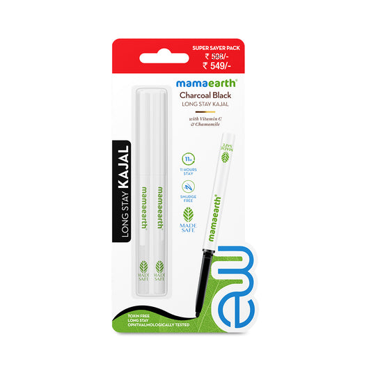 Charcoal Black Long Stay Kajal Twin Pack