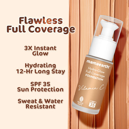 Hydra-Glow Full Coverage Foundation 06 Caramel Glow