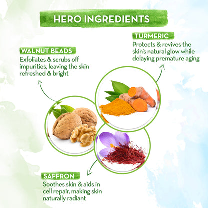 mamaearth ubtan scrub for tan removal hero ingredients
