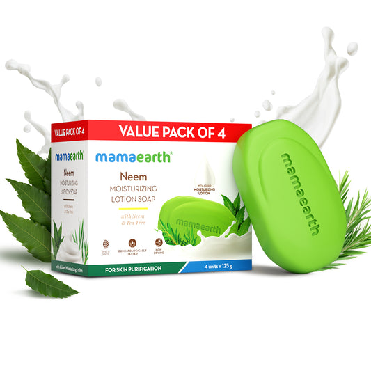 Neem Moisturizing Lotion Soap Pack Of 4 (125 G X 4)