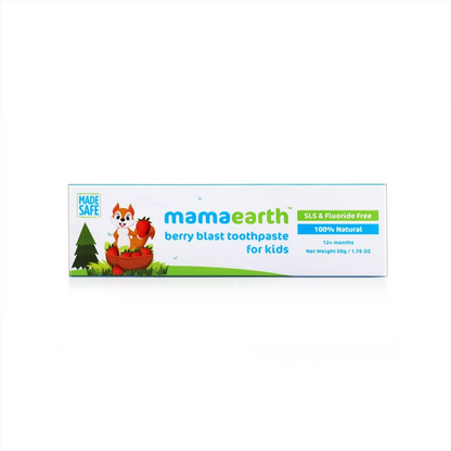 Mamaearth 100% Natural Berry Blast Toothpaste for Kids 50 gm