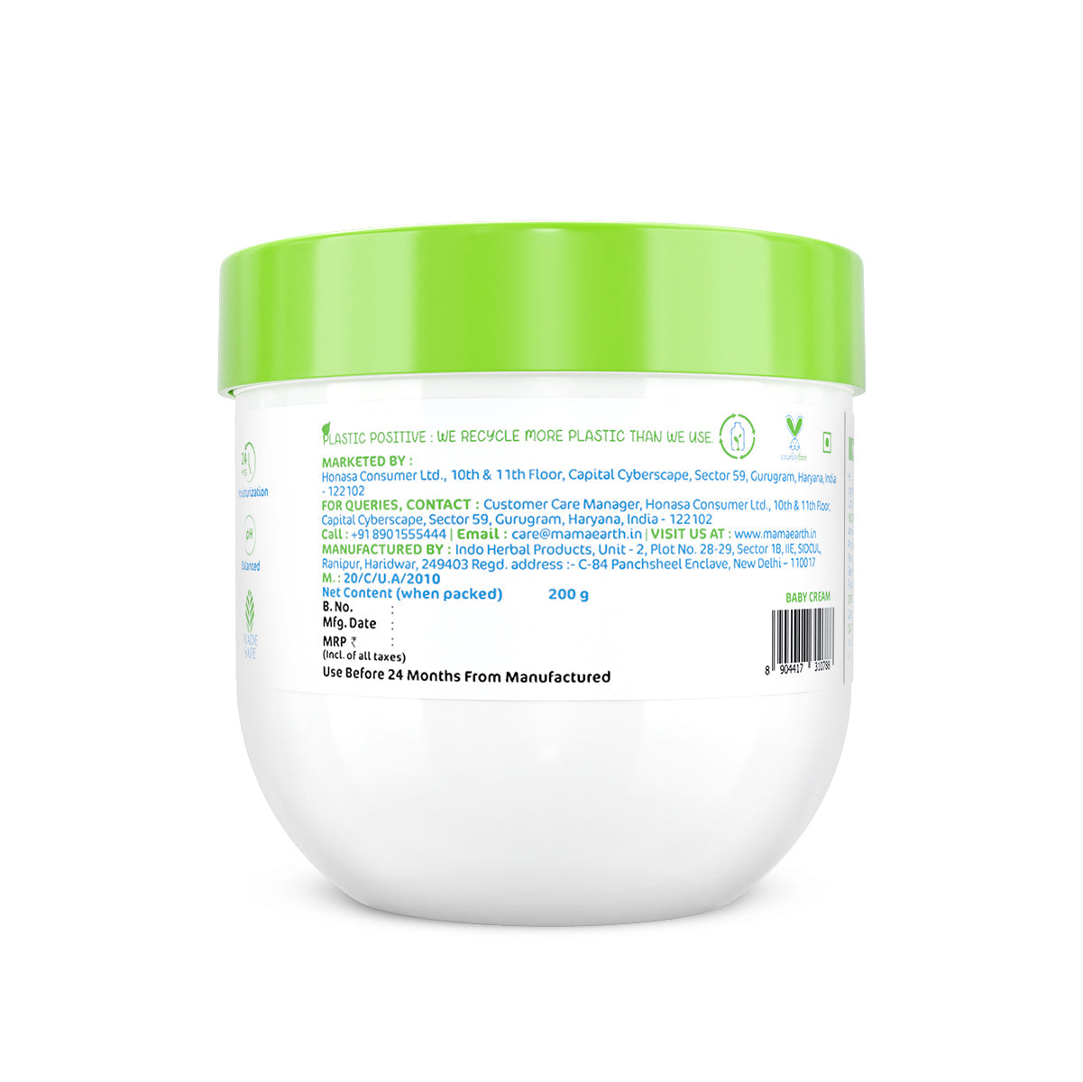 Mamaearth Baby Rich Moisturizing Cream 200 gm