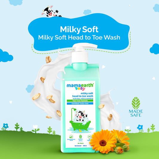 Mamaearth Baby MilkySoft Head To Toe Wash