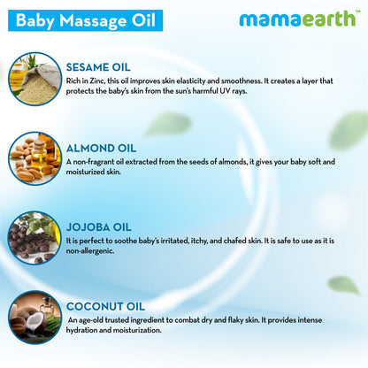 Soothing Massage Oil with Sesame, Almond and Jojoba Oil