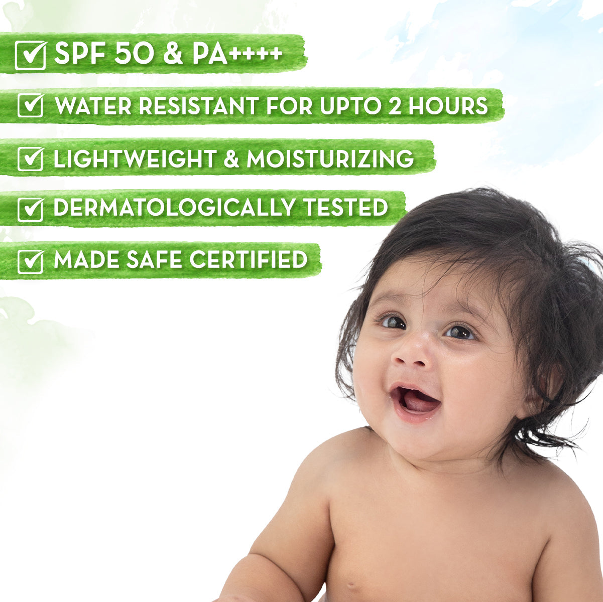 Mamaearth Baby Rich Moisturizing Ultra Light Sunscreen 50 gm