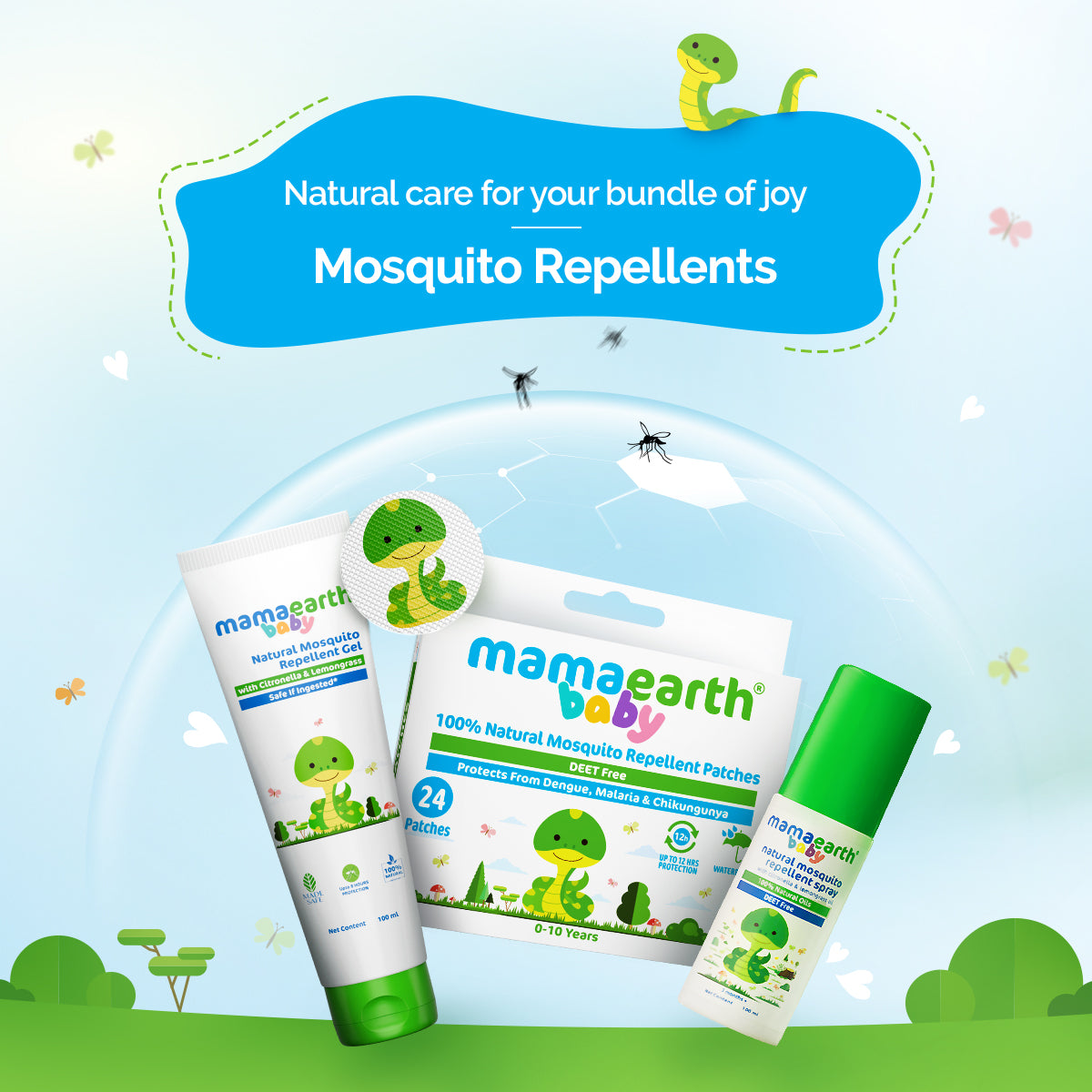 Baby 100% Natural Mosquito Repellent Patches