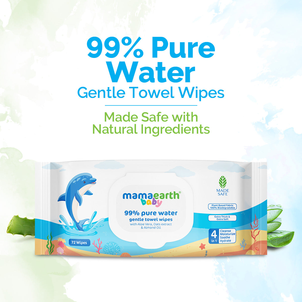 Baby 99% Pure Water Gentle Towel Wipes