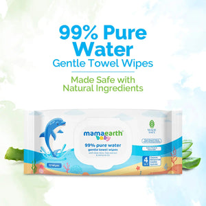 Baby 99% Pure Water Gentle Towel Wipes