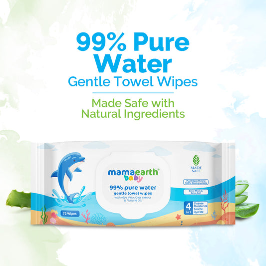 Baby 99% Pure Water Gentle Towel Wipes